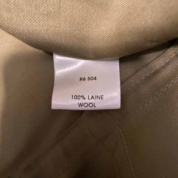 Women's Tan 100% wool Jacket size 42 - Picture 5 of 6